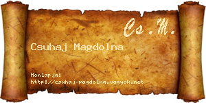 Csuhaj Magdolna névjegykártya